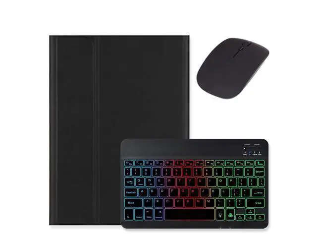 Alt view image 6 of 7 - kaidisen Backlit Keyboard for Galaxy Tab S6 Lite 10.4" 2024/2022/2020 Keyboard Case with Mouse, Detachable Backlight Color Keyboard Case,Black