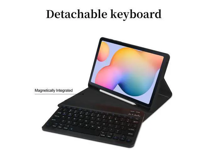 Alt view image 2 of 7 - kaidisen Backlit keyboard for iPad 10th Generation Keyboard Case with Mouse, Detachable Backlight Color Keyboard Case for iPad 10,Purple+White