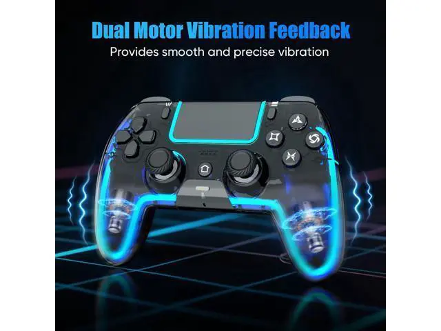 Alt view image 7 of 7 - Wireless Controller for PS5, Pro/Slim/MAC/Steam Deck/PC, Hall Effect Joystick, Dual Vibration/Marco/Turbo, 3.5mm Jack, 6-Axis, Mute Key, LED Gamepad with Speaker