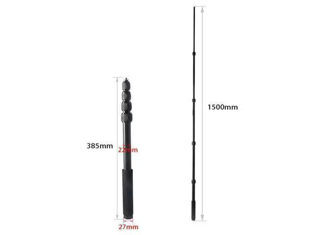 Alt view image 3 of 4 - P225 Handheld Telescopic Extension Pole Aluminum Alloy Photography Extension Rod for Flash Slr Camera Bracket Smartphone Gopro