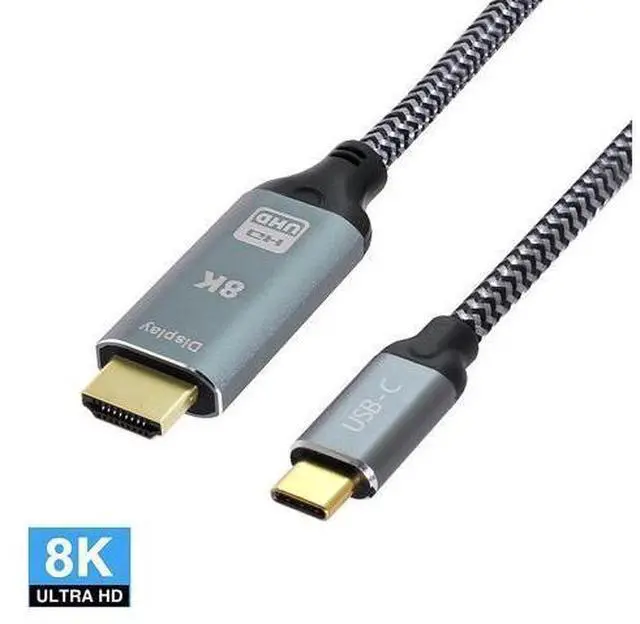 Main image of Type-C USB4 USB-C Male Source to HDTV 2.0 Male Display 8K UHD 4K DP to HDTV Male Monitor Cable