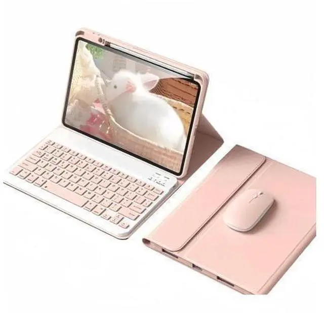 Main image of kaidisen Keyboard Case Mouse Compatible with iPad Pro 11 inch (M4) 2024 Detachable Cute Color Keyboard Case Support Pencil Charging,Pink