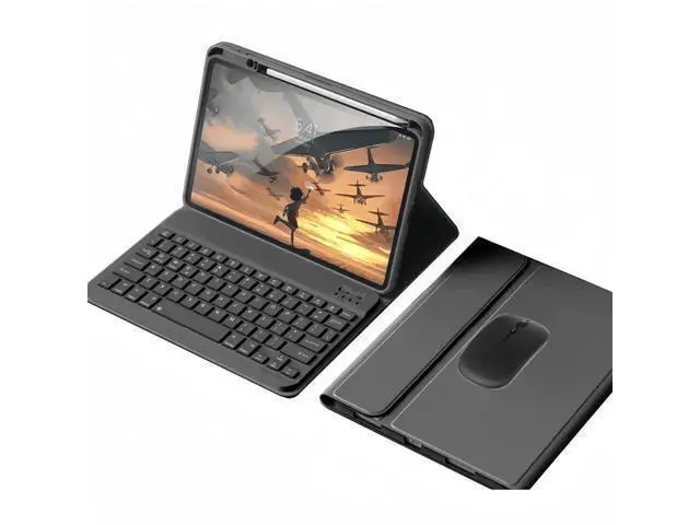 Alt view image 6 of 7 - kaidisen Keyboard Case Mouse for 2021 iPad Mini 6 (8.3 inch) Detachable Cute Color Keyboard Case Support Pencil 2 Charging,Black