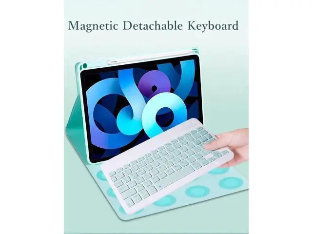 Alt view image 3 of 7 - kaitesi Keyboard Case Mouse for iPad Pro 11 inch M4 Case with Keyboard and Mouse, Magnetically Detachable Color Keyboard Case for iPad Pro 11" M4,Black