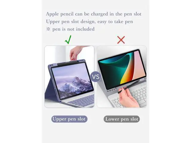 Alt view image 7 of 7 - kaitesi Keyboard Case Mouse for iPad Pro 11 inch M4 Case with Keyboard and Mouse, Magnetically Detachable Color Keyboard Case for iPad Pro 11" M4,Black