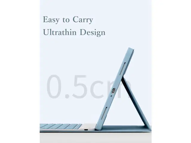 Alt view image 4 of 7 - kaitesi Keyboard Case Mouse for iPad Pro 11 inch M4 Case with Keyboard and Mouse, Magnetically Detachable Color Keyboard Case for iPad Pro 11" M4,Purple