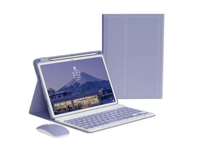 Alt view image 6 of 7 - kaitesi Keyboard Case Mouse for iPad Pro 11 inch M4 Case with Keyboard and Mouse, Magnetically Detachable Color Keyboard Case for iPad Pro 11" M4,Purple