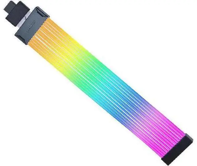 Main image of LIAN-LI Stri-mer Wireless 12+4pin Wide (12 Light Guides) Addressable RGB GPU Power Extension Cable - Not Inclueded Wireless Controller