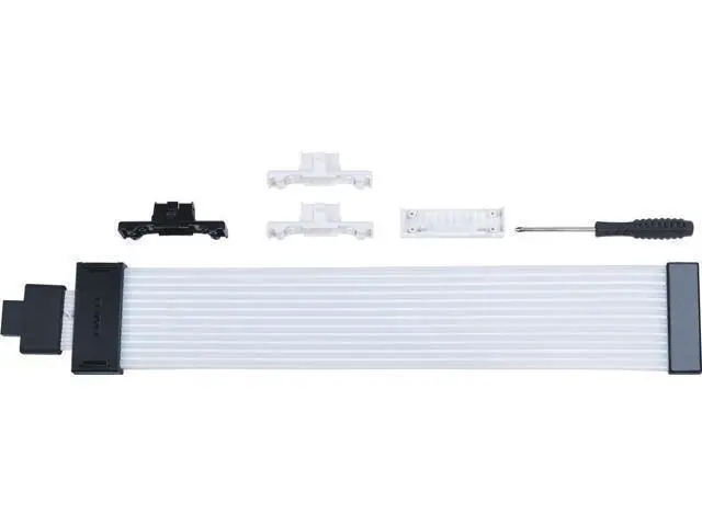Alt view image 4 of 7 - LIAN-LI Stri-mer Wireless 12+4pin Wide (12 Light Guides) Addressable RGB GPU Power Extension Cable - Not Inclueded Wireless Controller
