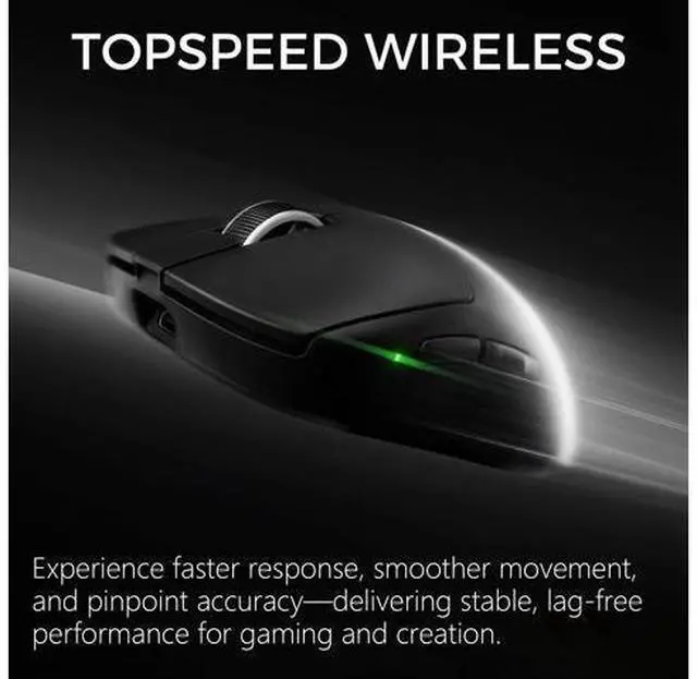 Alt view image 6 of 7 - MCHOSE A7 V2 Ultra+ Wireless Gaming Mouse, Megnetic Charging Dock,Tri-Mode Connection, 59 Grams, PAW3950 TI 42K DPI Sensor, Wired/Wireless Dual 8K Polling - Black