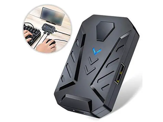 Alt view image 2 of 7 - Mobile Gaming Keyboard Mouse Adapter Converter for PUBG, for Android and for iOS Mobile Phones, Support Bluetooth, with Adjustable Stand(Black)