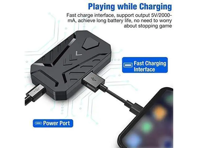 Alt view image 3 of 7 - Mobile Gaming Keyboard Mouse Adapter Converter for PUBG, for Android and for iOS Mobile Phones, Support Bluetooth, with Adjustable Stand(Black)