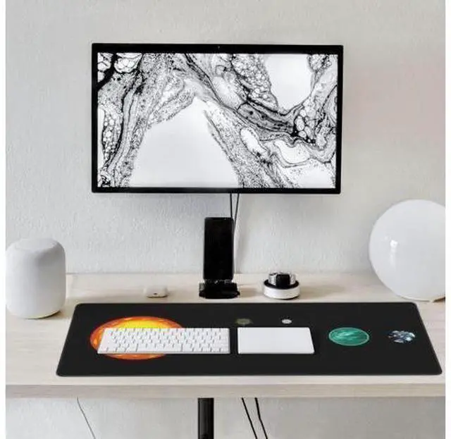 Alt view image 5 of 7 - Outer Wilds XXL Gaming Mouse Pad - 35.4"x15.7" Extra-Large Desk Mat with Non-Slip Base for Full Keyboard and Mouse, Home Office Setup