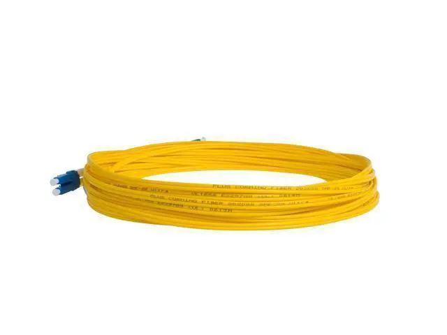 Alt view image 4 of 7 - SpeedyFiberTX 4-Pack 1 Foot LC to LC Fiber Patch Cable, Corning SMF-28 Singlemode 9/125um Ultra Optical Fiber, Duplex, Yellow Riser OFNR Cable Jacket