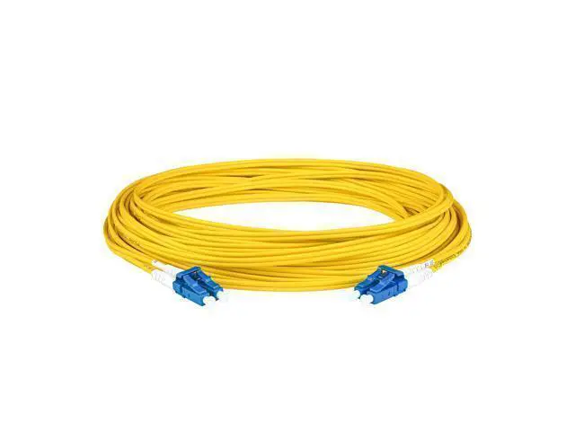 Alt view image 5 of 7 - SpeedyFiberTX 4-Pack 1 Foot LC to LC Fiber Patch Cable, Corning SMF-28 Singlemode 9/125um Ultra Optical Fiber, Duplex, Yellow Riser OFNR Cable Jacket