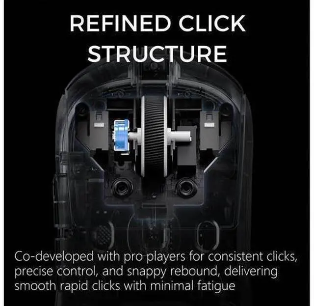 Alt view image 5 of 7 - MCHOSE A7 V2 Ultra+ Wireless Gaming Mouse, Megnetic Charging Dock,Tri-Mode Connection, 59 Grams, PAW3950 TI 42K DPI Sensor, Wired/Wireless Dual 8K Polling - Black