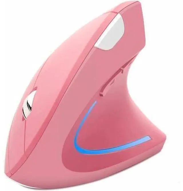 Main image of Vertical Mouse, Ergonomic Vertical Mouse, 2.4G High Precision Optical Mice 800/1200/1600DPI for PC Laptop Desktop Mac (Wireless Pink)