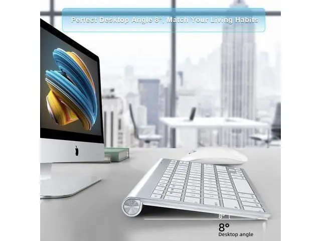 Alt view image 4 of 7 - Wireless Keyboard and Mouse for Mac Bluetooth USB C Compatible with Apple MacBook Air Pro iMac Ipad and Windows Laptops Android Tablets