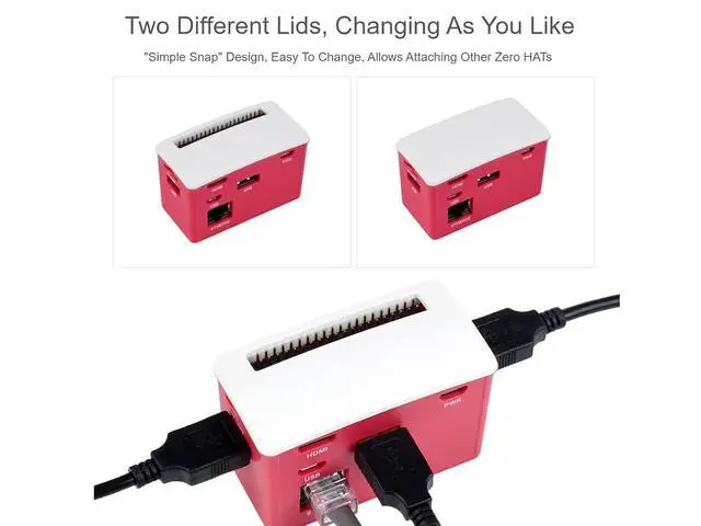 Alt view image 6 of 7 - PoE Ethernet USB HUB HAT with Box ABX Case for Raspberry Pi Zero/Zerow/2, with 1 RJ45 10/100M Ethernet Port, 3 USB Ports Compatible with USB2.0/1.1, 802.3af-Compliant