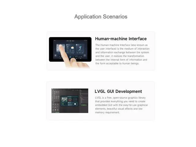 Alt view image 3 of 7 - ESP32-S3 7inch Capacitive Touch Screen Development Board 800×480 Resolution 7 inch 65K RGB LCD Disply,5-Point Touch,Supports WiFi & Bluetooth