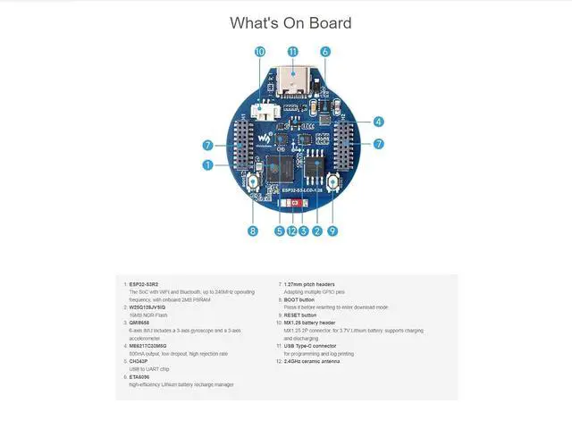 Alt view image 5 of 7 - ESP32-S3 Development Board Onboard 1.28inch Round LCD Display with CNC Metal Case,Support 2.4 GHz Wi-Fi and Bluetooth 5(LE),Embedded GC9A01 Driver