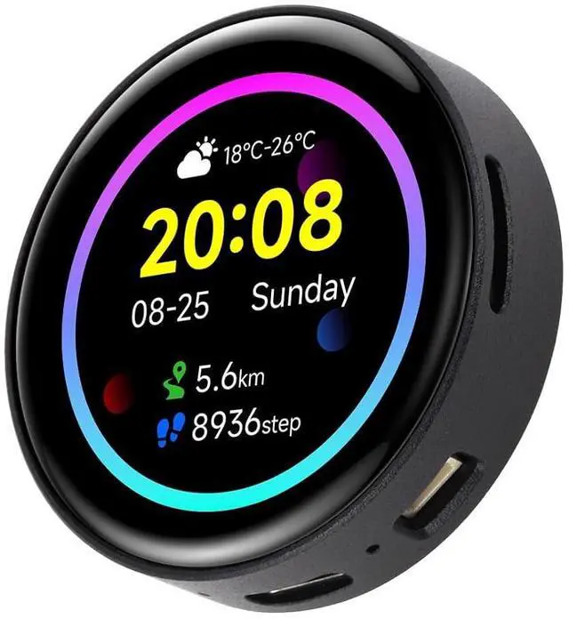 Main image of ESP32-S3 1.43inch AMOLED Display Development Board with CNC Metal Case,466×466 Resolution 16.7M Color Capacitive Touch AMOLED Round Display Support 2.4GHz WiFi and Bluetooth BLE 5