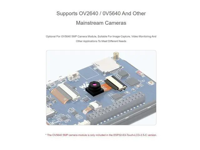 Alt view image 6 of 7 - ESP32-S3 3.5inch Capacitive Touch Display Development Board,320×480 Pixels 262K Color IPS Display Panel Support Wi-Fi and BLE 5