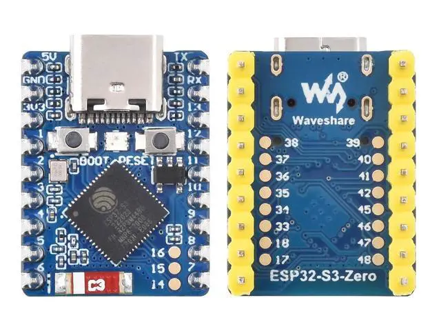 Alt view image 7 of 7 - ESP32-S3 Mini Development Board with Pre-Soldered Header,2.4GHz Wi-Fi,Bluetooth 5 Support,Based on ESP32-S3FH4R2 Dual-Core Processor,240MHz Running Frequency, USB Type-C Port