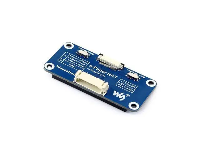 Alt view image 2 of 3 - Universal e-Paper Driver HAT Board Supports Various SPI Interface e-Ink Raw Display Panels Compatible with Raspberry Pi 3B+/3B/2B/Zero/Zero W