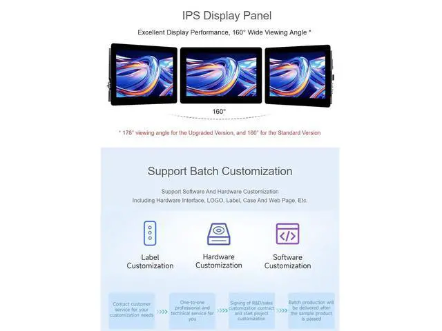 Alt view image 3 of 7 - ESP32-S3 5inch Capacitive Touch LCD Development Board 800×480 Solution IPS Display with 2.4GHz WiFi and BLE 5 Support,32-bit LX7 Dual-core Processor