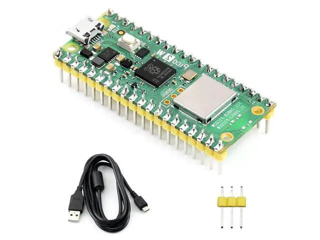 Main image of Pre-Soldered Raspberry Pi Pico 2 W Microcontroller Board with Header,Supports WiFi 4 Wireless and Bluetooth 5.2,Based On RP2350 Dual-Core Processor