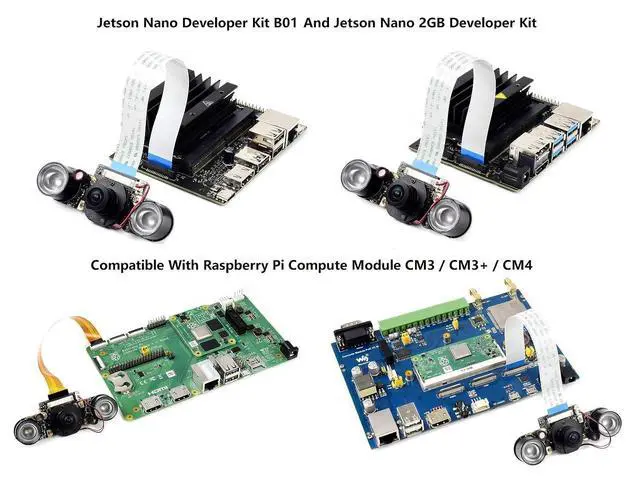 Alt view image 6 of 7 - Compatible with NVIDIA Jetson Nano Camera IMX219-160 8MP IR-Cut Infrared Night Vision Camera Module for Jetson Nano and Raspberry Pi Compute Module,162° FOV with IMX219 Sensor