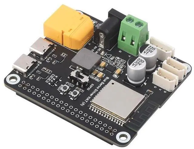 Main image of Serial Bus Servo Driver Board Designed for Serial Bus Servo,Suitable for Raspberry P 5 / 4B,Integrates ESP32 and Servo Control Circuit,Based on The ESP32-WROOM-32 module