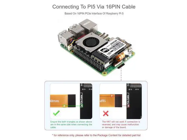 Alt view image 6 of 7 - PCIe to M.2 Adapter (E with Cooling Fan for Raspberry Pi 5,Support M.2 NVMe SSD 2230 2242,Supports Gen2 and Gen3 Modes
