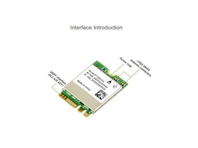 Alt view image 7 of 7 - Wireless-RTL8822CE 2.4G/5GHz Dual-Band WiFi 5.0 RTL8822CE Wireless NIC Module, Bluetooth 5.0 standard, Compatible with Bluetooth 2.1+EDR,Supports Linux, Windows 10/11
