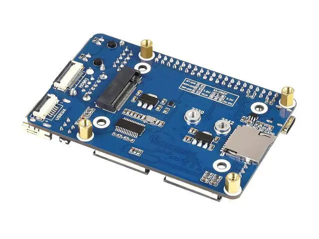Alt view image 2 of 7 - for Raspberry Pi Compute Module 4 IO Board,Mini Base Board (A) Lite Version with Standard CM4 Socket and Color-Coded Raspberry Pi 40PIN GPIO Header Onboard CSI/DSI/FAN/HDMI/USB/RJ45 Connectors