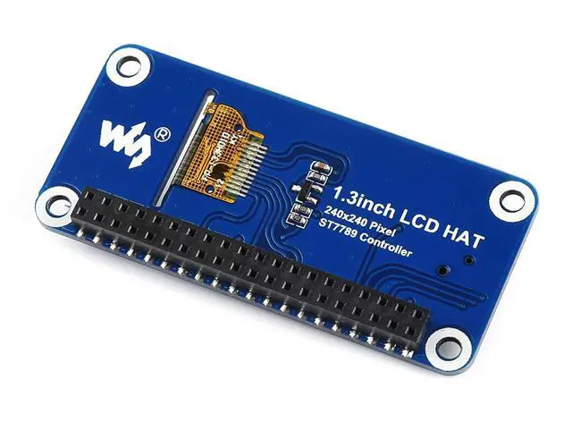 Alt view image 3 of 7 - 1.3inch IPS LCD Display HAT for Raspberry Pi 240x240 Pixels with Embedded Controller Communicating via SPI Interface.