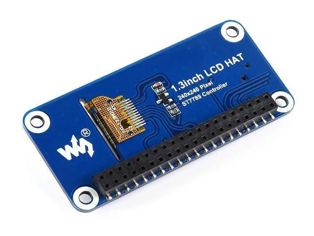 Alt view image 5 of 7 - 1.3inch IPS LCD Display HAT for Raspberry Pi 240x240 Pixels with Embedded Controller Communicating via SPI Interface.