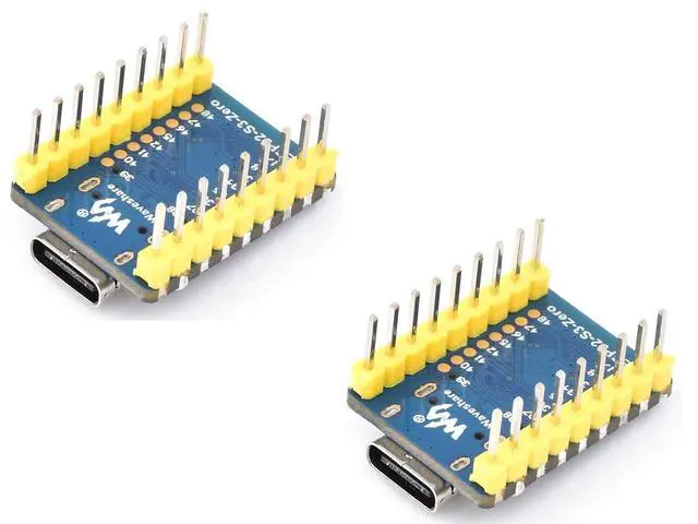 Alt view image 2 of 7 - 2 PCS ESP32-C3 Mini Development Board with Pre-Soldered Header with 2.4GHz Wi-Fi,Bluetooth 5 Support,Based on ESP32-C3FN4 Single-core Processor,160MHz Running Frequency, USB Type-C Port