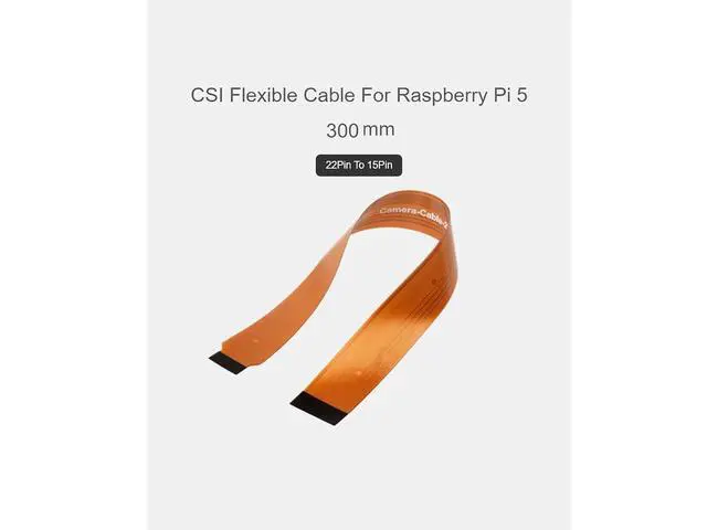 Alt view image 4 of 6 - CSI FPC Flexible Cable for Raspberry Pi 5,22Pin to 15Pin Cable Compatible with CSI Camera Modules, Black