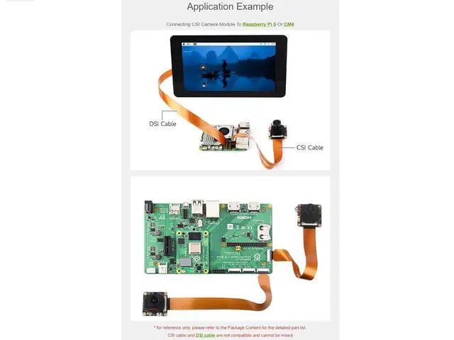 Alt view image 6 of 6 - CSI FPC Flexible Cable for Raspberry Pi 5,22Pin to 15Pin Cable Compatible with CSI Camera Modules, Black