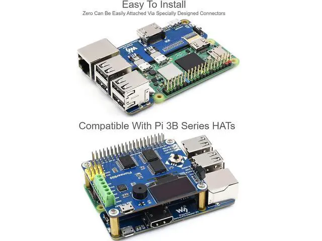 Alt view image 4 of 7 - Pi Zero to Raspberry Pi 3B/B+ Adapter,Based on Raspberry Pi Zero to Reproduce The Original Appearance of The 3B Series,Alternative Solution for Raspberry Pi 3 Model B/B+