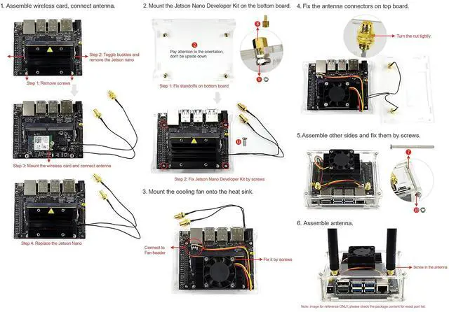 Alt view image 6 of 7 - Acrylic Case (Type A) for The Jetson Nano Developer Kit Supports Cooling Fan Dust Resistant Nice Looking
