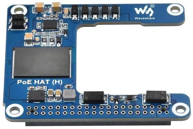 Main image of PoE HAT (H) for Raspberry Pi 5 / CM 5,Power Over Ethernet HAT (H) Expansion Board,802.3af/at Network Standard,Isolated Switched-Mode Power Supply,5V 5A Output