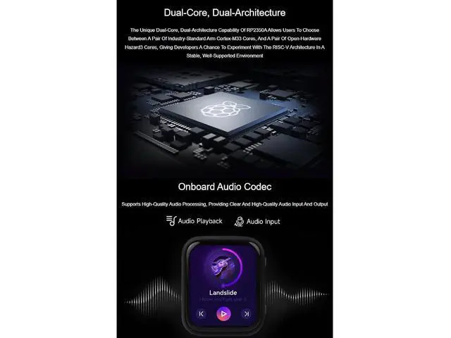 Alt view image 5 of 7 - RP2350 1.8inch Touch AMOLED Display Development Board 368×448 Pixels 16.7M Color Display,Embedded with SH8601 Display Driver and FT3168 Capacitive Touch Chip