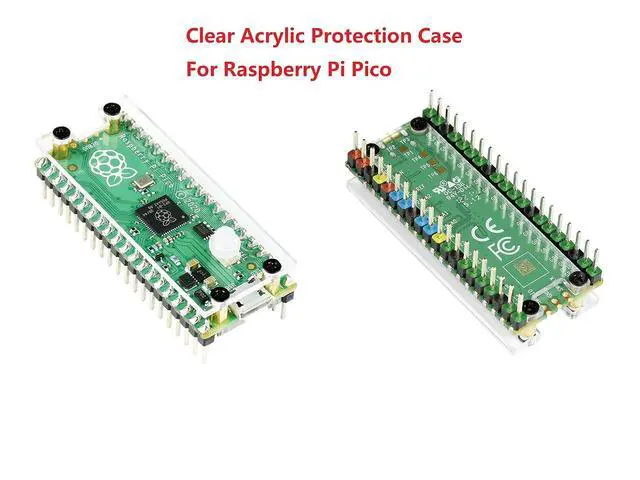 Alt view image 2 of 7 - Clear Acrylic Protection Case for Raspberry Pi Pico, Customized Key Cap, Neat Design