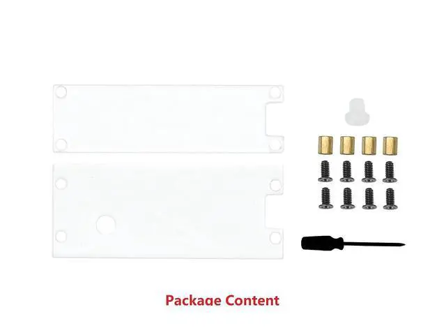 Alt view image 7 of 7 - Clear Acrylic Protection Case for Raspberry Pi Pico, Customized Key Cap, Neat Design