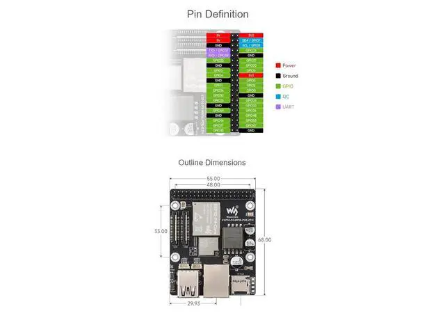 Alt view image 6 of 7 - ESP32-P4-WIFI6-POE-ETH Development Board Based On ESP32-P4 and ESP32-C6 Supports Wi-Fi 6 and Bluetooth 5 (LE),Supports PoE Power Supply,Supports AI Speech Interaction
