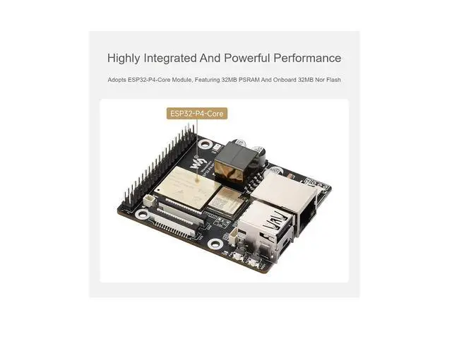 Alt view image 7 of 7 - ESP32-P4-WIFI6-POE-ETH Development Board Based On ESP32-P4 and ESP32-C6 Supports Wi-Fi 6 and Bluetooth 5 (LE),Supports PoE Power Supply,Supports AI Speech Interaction