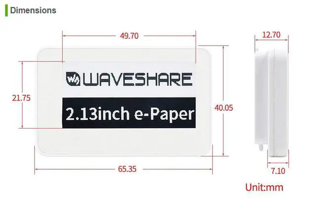 Alt view image 6 of 6 - 2.13 inch Passive NFC-Powered e-Paper,250×122 Pixel, No Battery Required No Messy Wiring Novel Passive NFC Tech Wireless Powering & Data Transfer APP Provided
